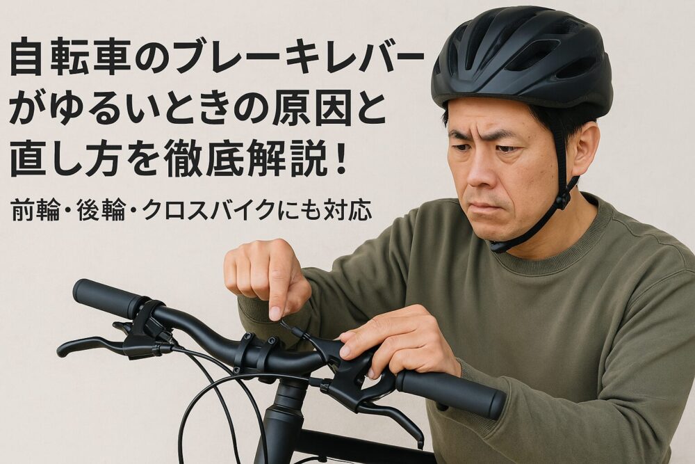 自転車のブレーキレバーがゆるいときの原因と直し方を徹底解説！前輪 