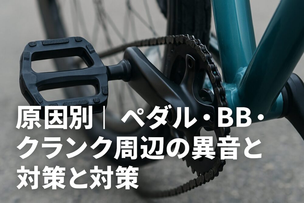 原因別|ペダル・BB・クランク周辺の異音と対策