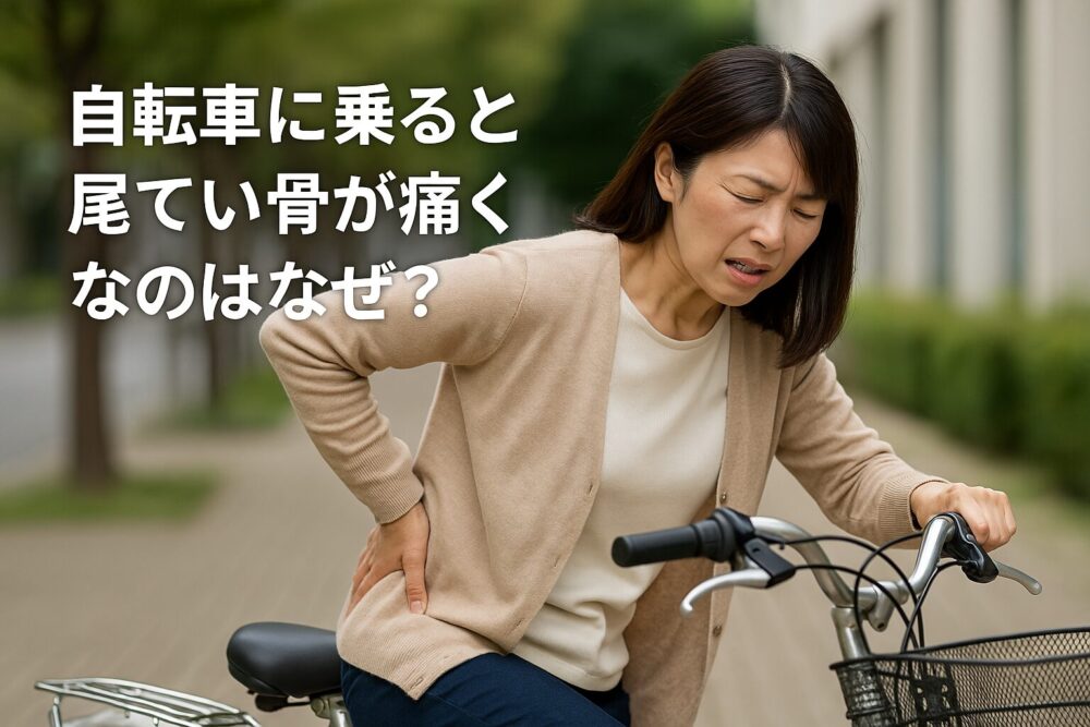 自転車に乗ると尾てい骨が痛いのはなぜ？