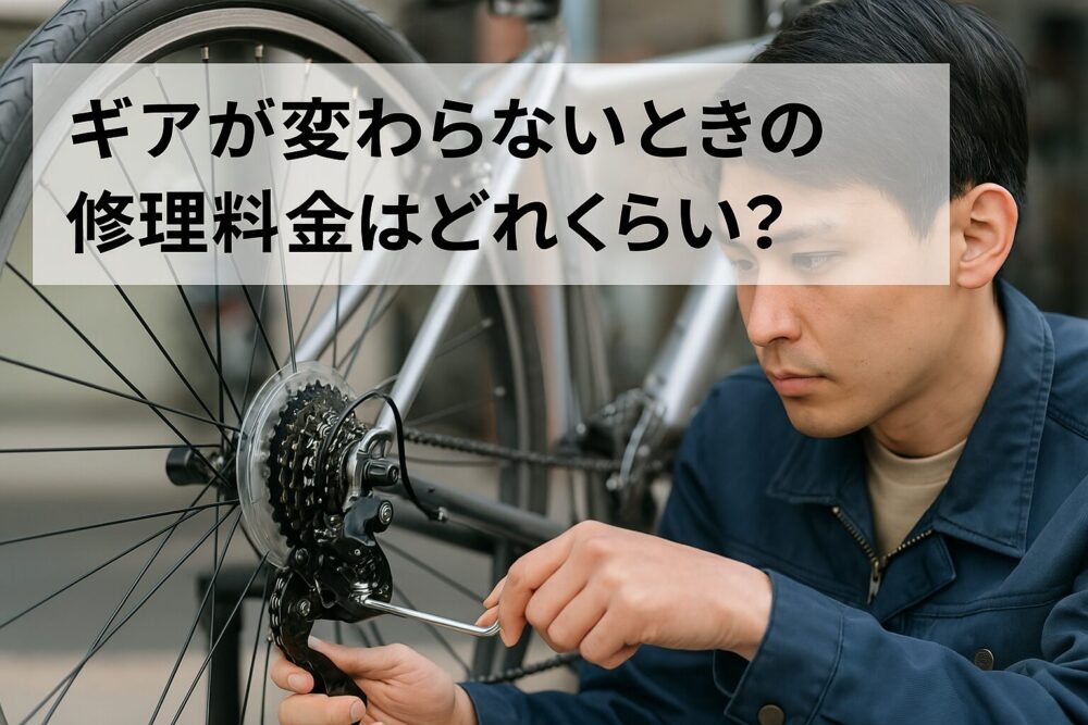 自転車のギアが変わらなくなってしまった場合の修理料金