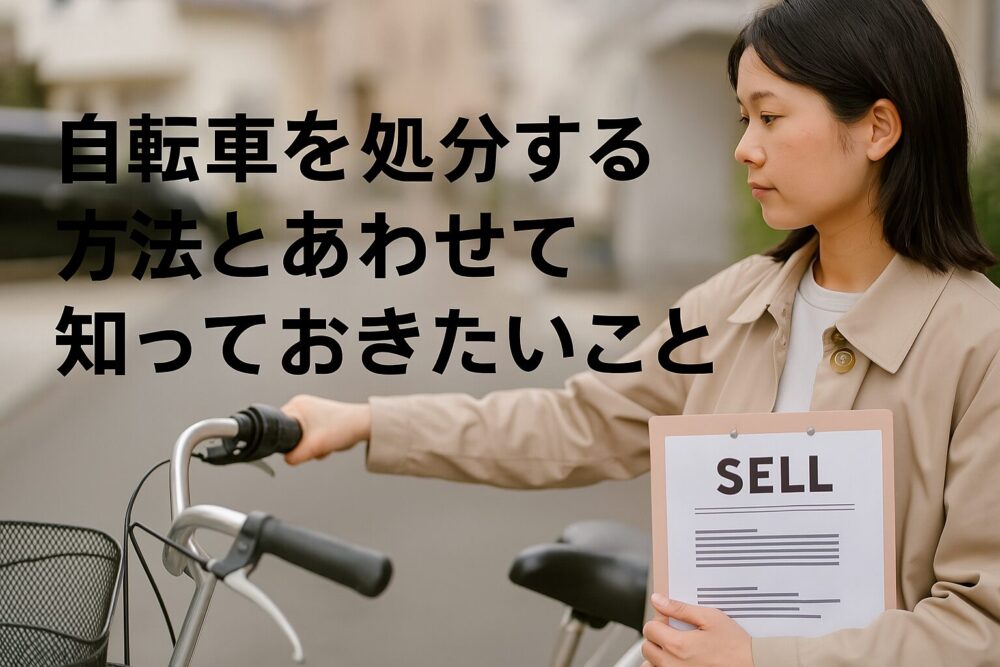 自転車を処分する方法とあわせて知っておきたいこと