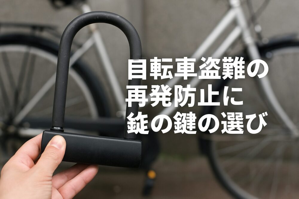 自転車盗難の再発防止に役立つ鍵の選び方
